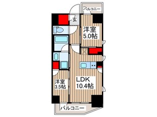 ルフォンプログレ上野稲荷町の物件間取画像